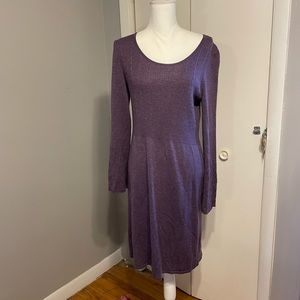 Spence Sz M sweater dress lavender
